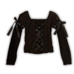 Tripp NYC Milkmaid Corset Blouse